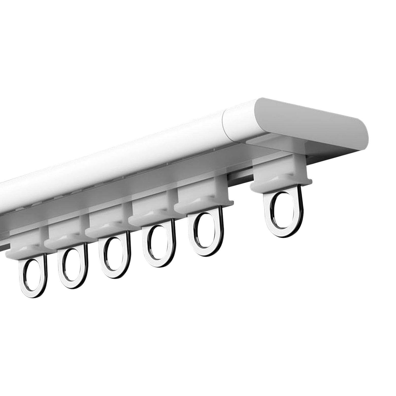 Riel de techo deslizante de aluminio de 280 cm para cortinas y separador de espacios interiores