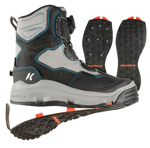 Chaussures aquatiques femme Korkers Fb2720 gris bleu 38 EU