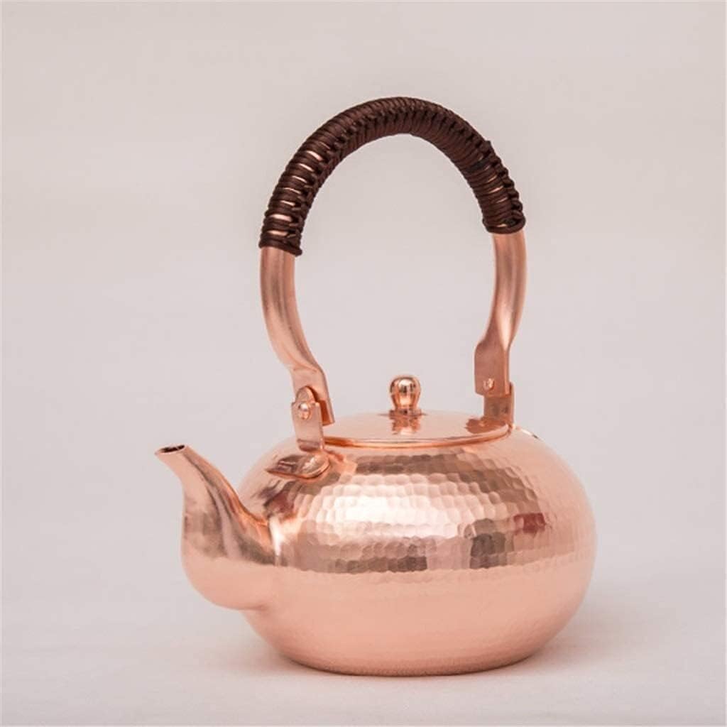 1.3L Copper Tea Kettle, Tea Pots for Stove, Coffee Kettle for Induction Cooker, Teapots Coffee Servers Kettles Tea Machines