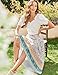Zeagoo Womens Summer Boho Skirts Long Symmetric Tiered Skirt High Waisted Casual Long Skirts with Pockets 2025 Fashion Trendy Skirt