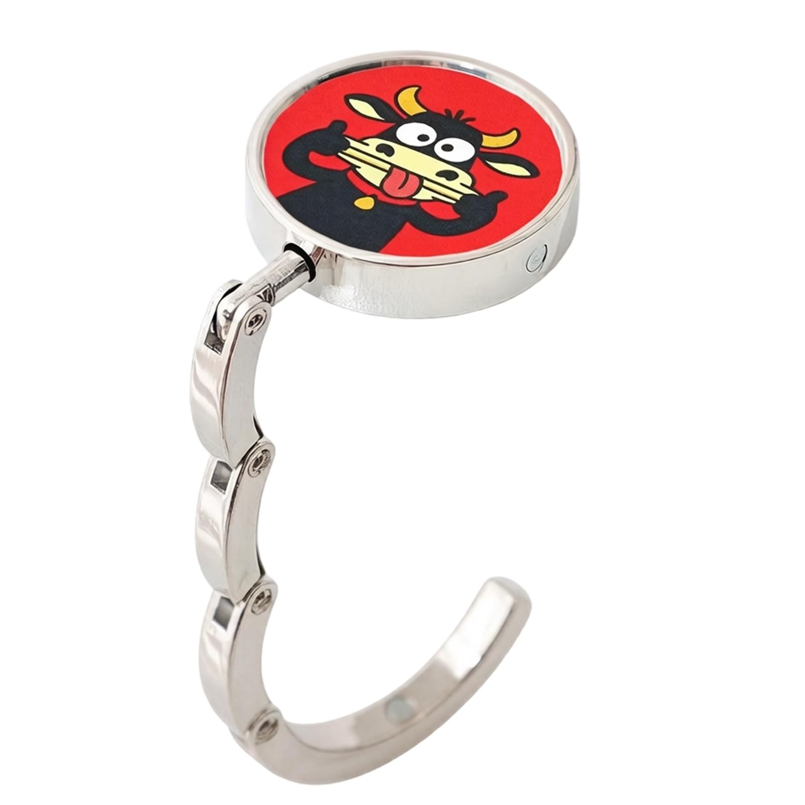 Msioytog Funny Cow Space Saving Foldable Hook With Cartoon Prints Offices Accessories Hook Hanging Hooks For Organizing Small Items Multipurpose Hanger