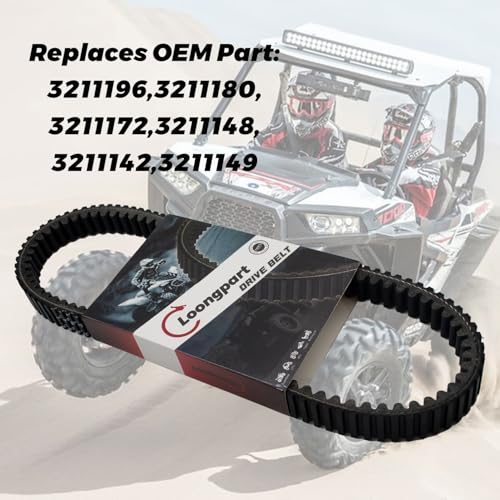 Image of LOONGPART 3211180 Drive Belt Compatible with Polaris RZR XP 1000 XP4 1000 2014-2024 & Ranger XP 1000 /Crew XP 1000 - Replaces 3211196, 3211172, 3211148, 3211142