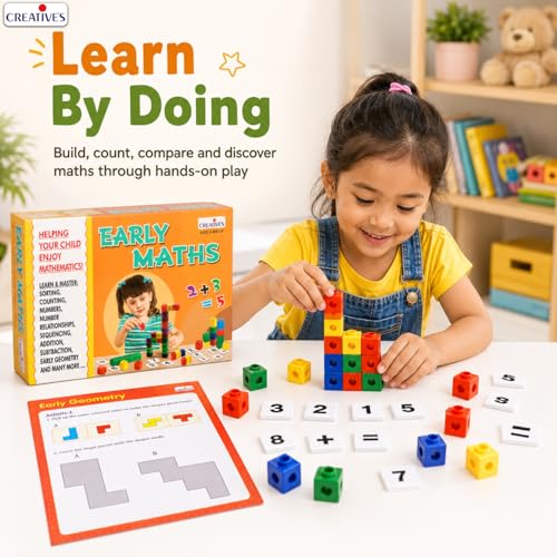 Image of Creative's Early Maths - STEM Educational Game for Kids, Learn Counting, Numbers, Sorting & Patterns, Addition, Subtraction & Geometry, Fun Learning Toy for Ages 5+