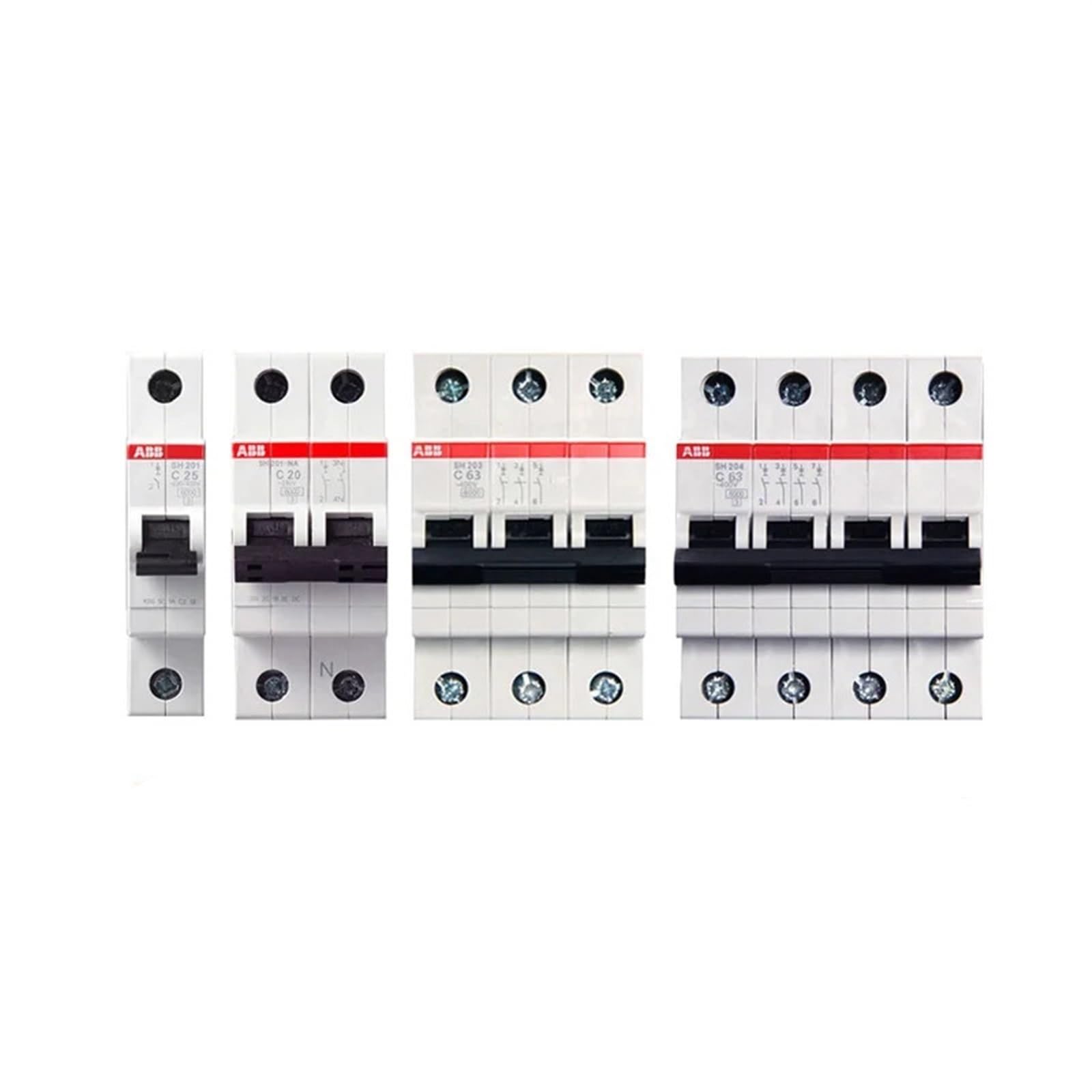 Leotnndq 1P Miniature Circuit Breaker S201-C25 Lighting Switch 2P3p4p1a2a3a4a6a10a16a20a25a32a40a50a63a80a100a(1A)