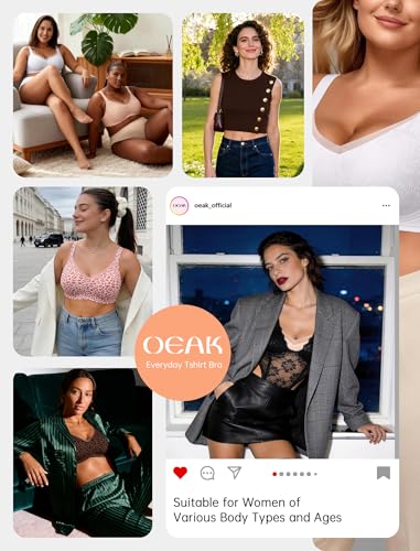 Image of OEAK Womens Wireless Jelly Bras V Mesh Comfortable Bralette Supportive Tshirt Bra No Underwire Seamless Push Up Everyday Bras