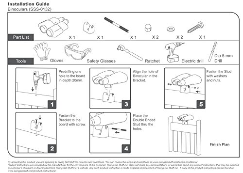 Swing Set Stuff Deluxe Accessories Kit SSS Logo Sticker Playground, Red - Thumbnail 3