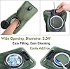 Hydration Bladder, 2L Water Bladder for Hiking Backpack, BPA-Free Leak Proof Water Reservoir Storage Bag, Hydration Pack Replacement for Camping Cycling Running, Military Green #4
