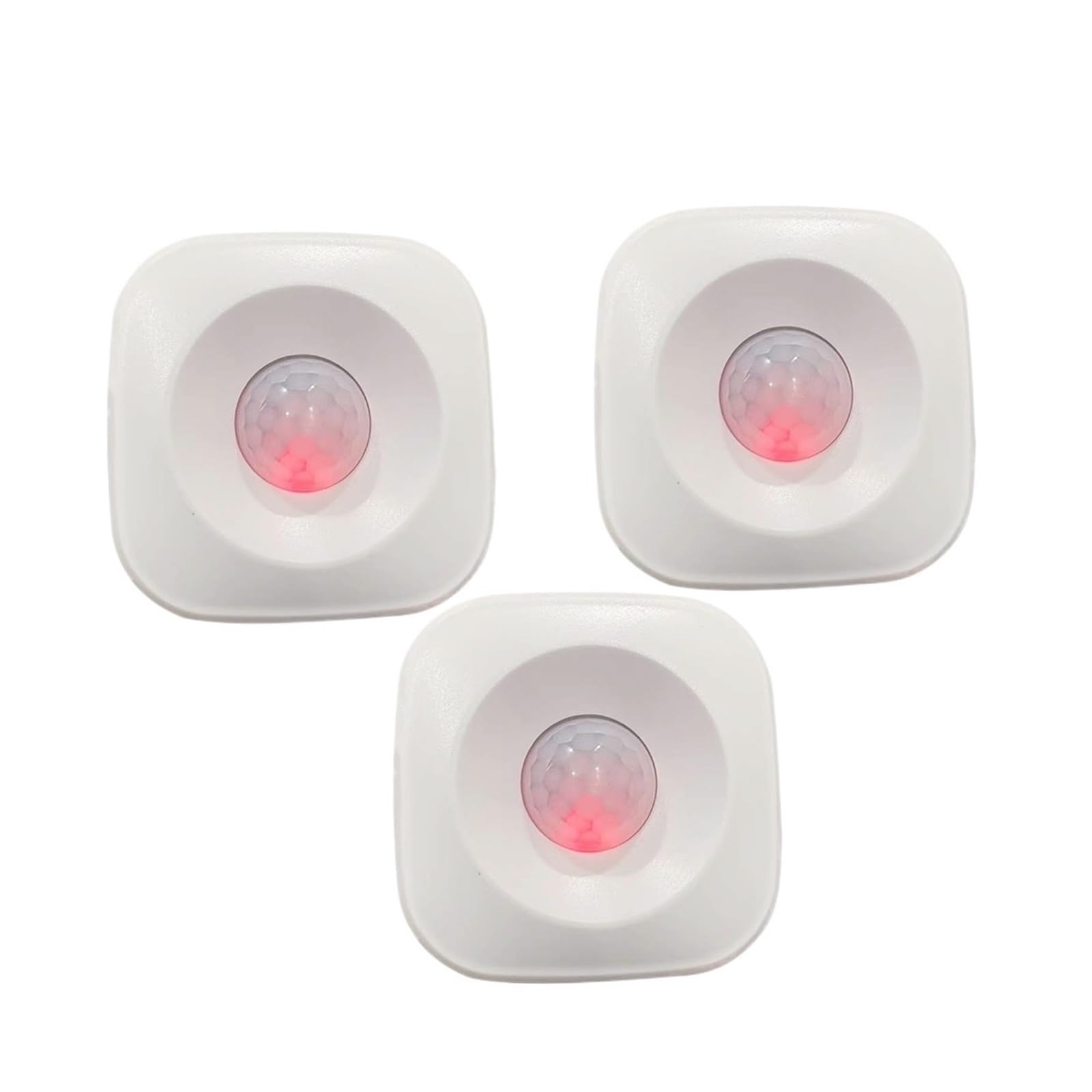 CUDTAPI Motion Sensor Detector Movement Alarm APP Wireless Home Automation System Work(3 PCS)