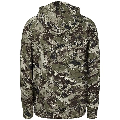 BASSDASH Men’s Fishing Fleece Hoodie with Neck Gaiter Water Resistant Performance Hunting Sweatshirt FS18M2