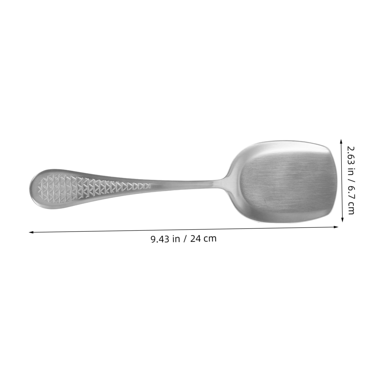 SOLUSTRE Stainless Steel Party Serving Spoon Shovel Spoon for Buffet Salad Soup Stainless Steel Utensils