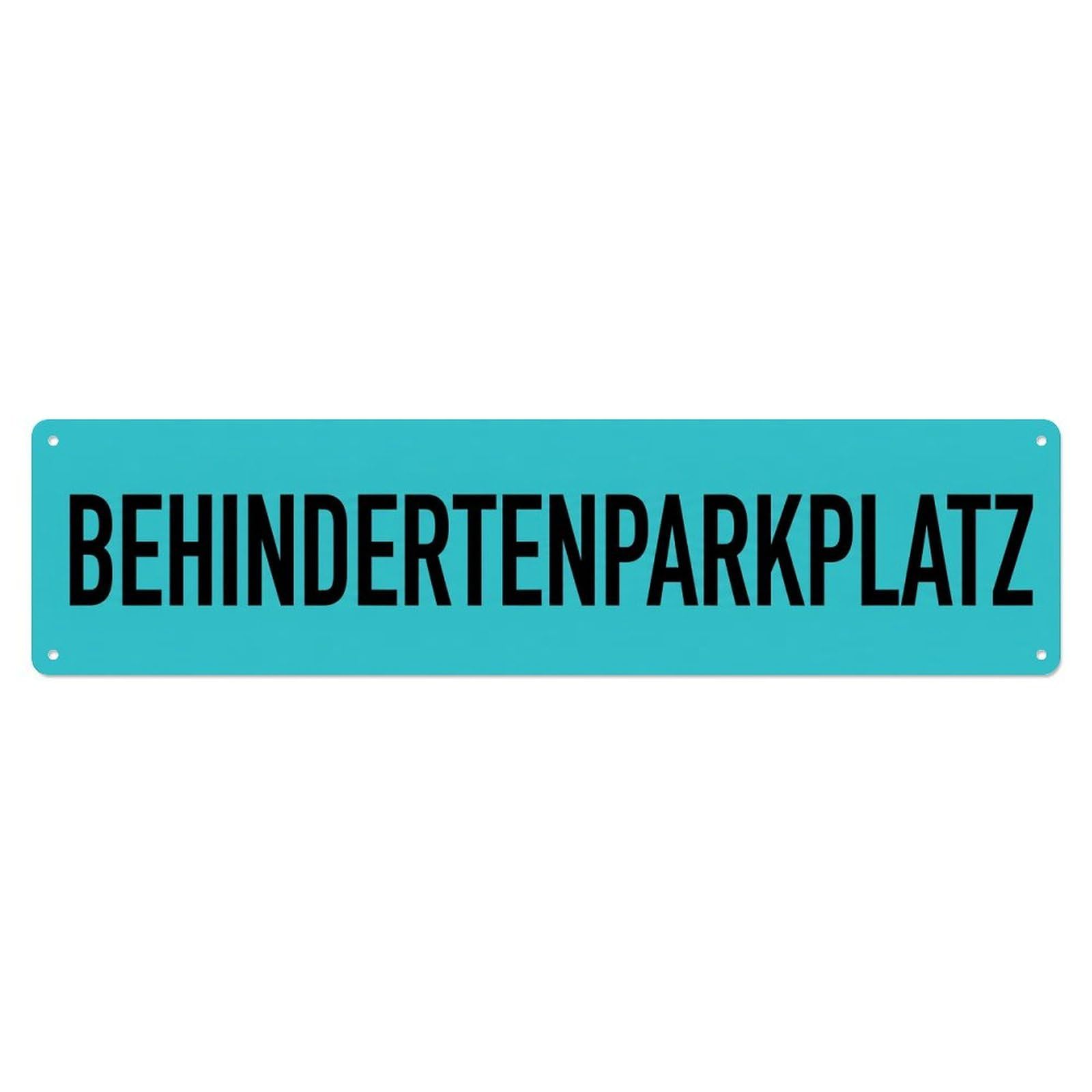 Behindertenparkplatz Reserved Space Accessible Metal Tin Sign