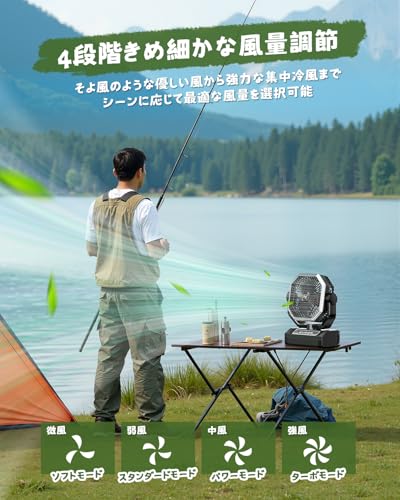 Dilosso キャンプ 扇風機 GYF01 の商品画像 4