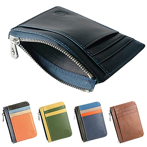 License Holder Coin Purse Leather Mini Card Holder Credit ID Card Holders Zipper Slim Wallet Case3
