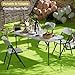 Spaco Folding Table 4 Foot,Heavy Duty Portable Dining Table,Small Indoor Outdoor Foldable Table,Fold-in-Half Dining Table for Camping, Picnic and Party,No Assembly Required