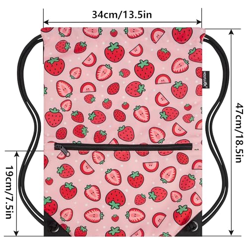 Image of HOLYLUCK Drawstring Backpack Bag Sport Gym Sackpack