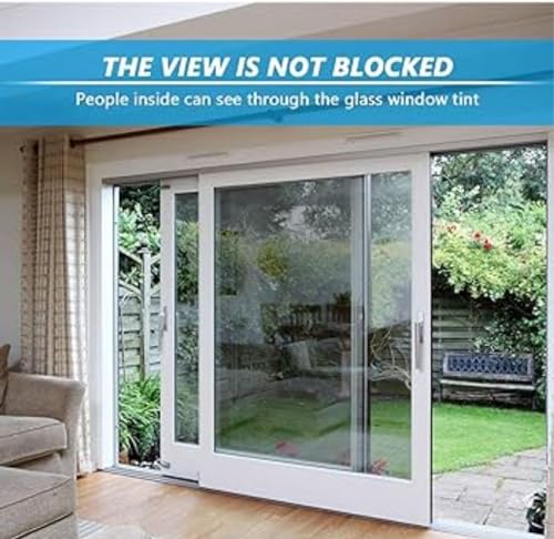 Image of CREON Peel and Stick Window Tint Film Light Black Car Home Privacy Heat Insulation Anti-Uv Office Home Glass Film 20 inch X 75'' Inch, Window Black Film