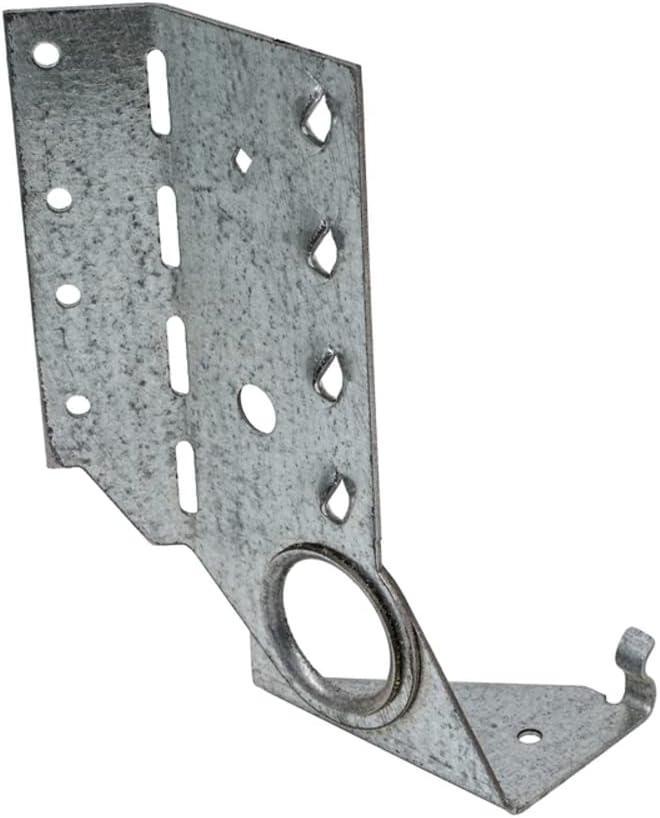 Simpson Strong-Tie Jack Hanger - Izquierdo, 4.375 pulgadas de alto, 1.56 pulgadas de ancho, acero calibre 18, paquete de 25