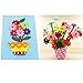Carykon 3 Styles Craft Felt Flowers, Assorted Color, 160 Pcs