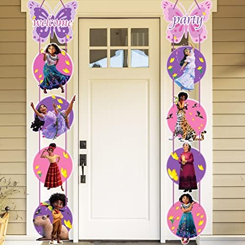 TOYOYO Encanto Birthday Celebration Decorations for Ladies, Celebration Porch Signal, Door Banner Decorations for Encanto Theme Celebration Provides