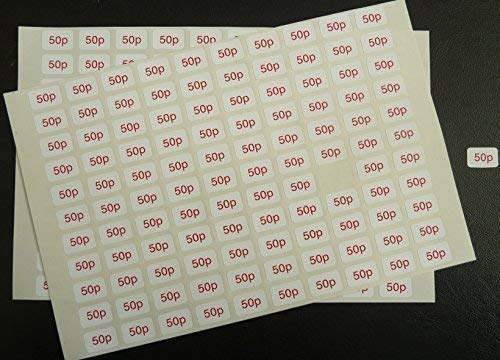 50 Stück Rote Preis-Aufkleber – 16x10mm, Selbstklebend Für Regal & Promotion