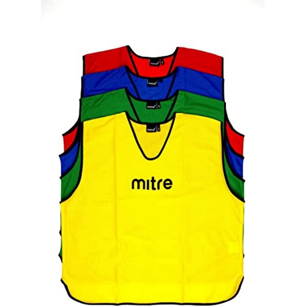 Mitre Soccer Core Training Bib 25pk Green Junior Pack Size 25