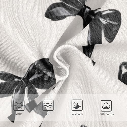 Wusikd Black Ribbon Bows Boys' Underwear Cotton Boys Briefs Soft Toddler Underwear 2T3