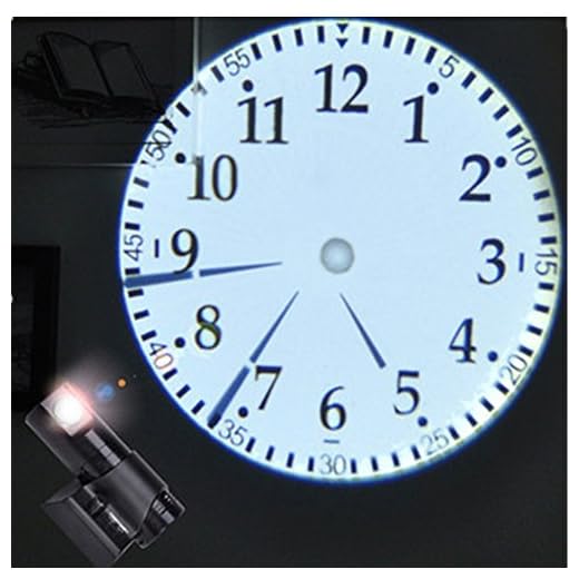 BestBang LED Remote Control Color Projection Analog Clock Rotate 180 Degrees