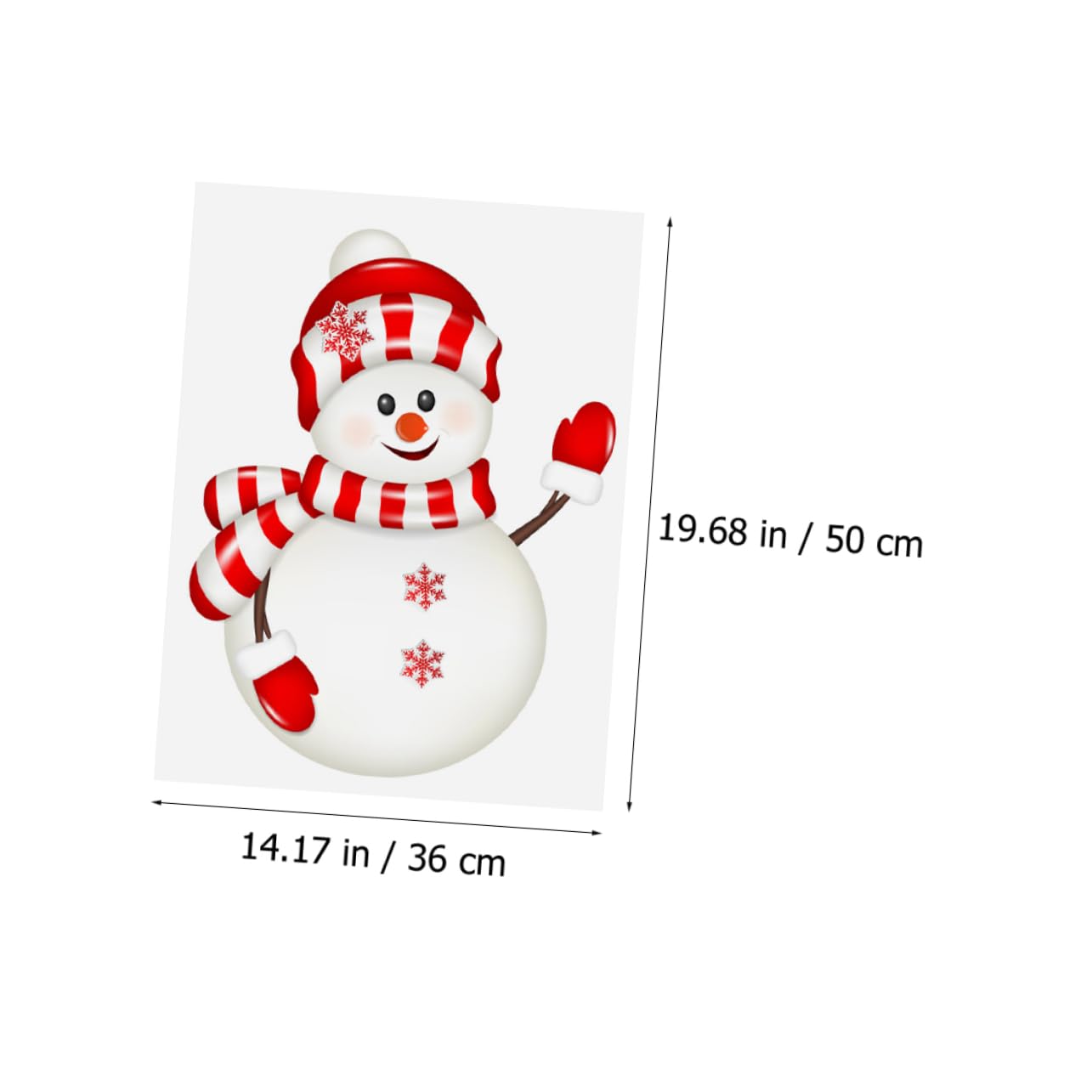 IMIKEYA 10 Bögen Aufkleber Selbstklebender Fensteraufkleber Weihnachtszubehör Weihnachts Türaufkleber Weihnachts Fensteraufkleber Schneemann Fensteraufkleber Schneemann