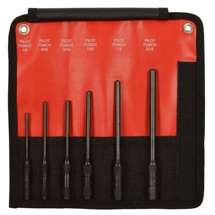 Replacement for Mayhew Pro 6 Piece Roll Pin Pilot Punch Set Made