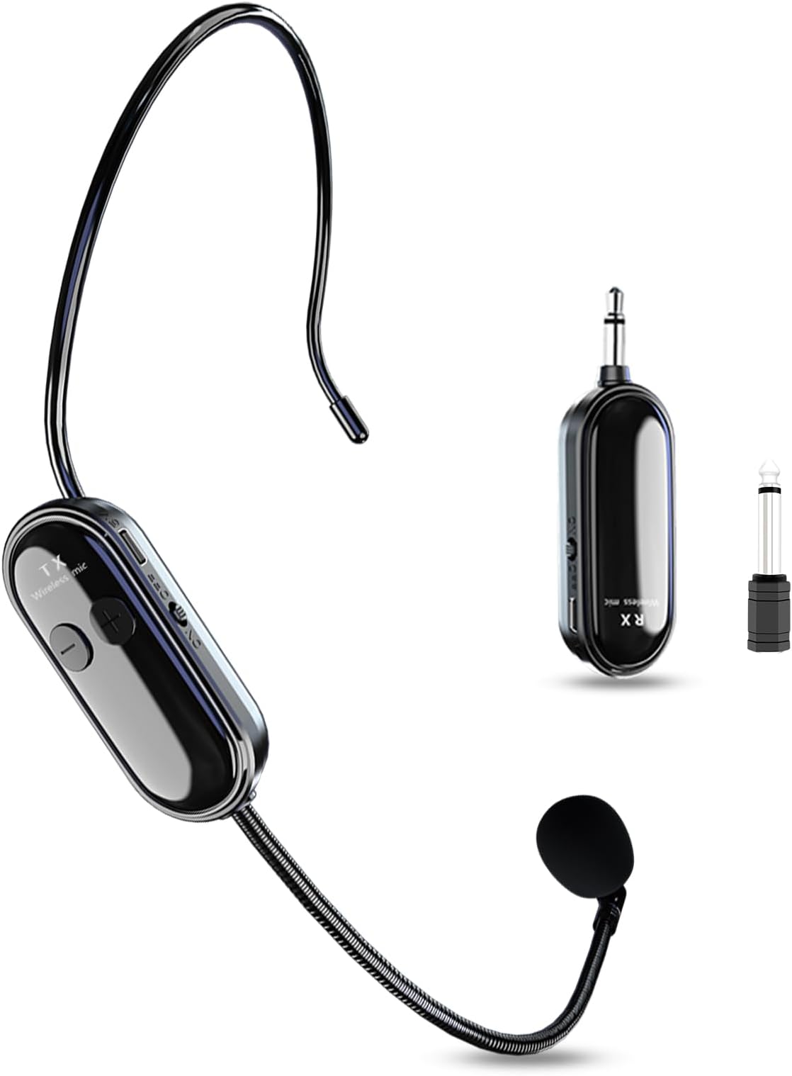 Wireless Microphone Headset,2.4G Headset Mic System,165ft Range,Support Voice Amplifier,PA System,Power Amplifier etc,Suitable for Teacher,Yoga and Fitness Instructor,Training,Lecturers