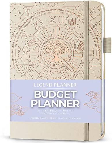 Legend Budget Planner - Monthly Bill Organizer With Pockets & Expense Tracker