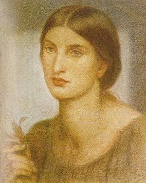 Peinture à l'huile Study of a Girl de Matteo da Angelo Rossotti toile haute finition 20x24