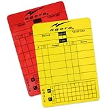 AGORA Write-On Red/Yellow Soccer Referee Card