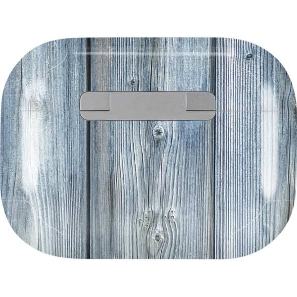 Skinit Decal Audio Skin Compatible with Apple AirPods Pro (2rd Gen, 2022) - Skinit Originally Designed Weathered Blue Wood Design