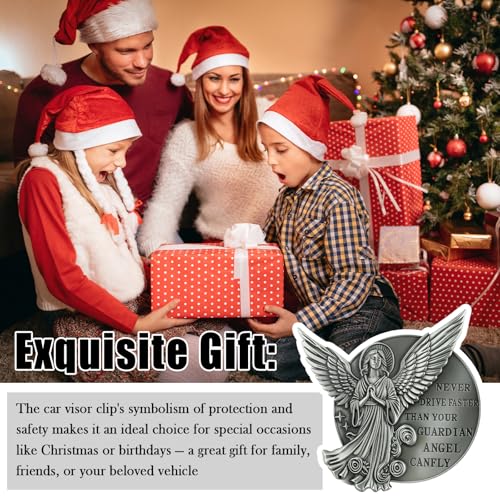 Image of 2026 New 3D Guardian Angel Visor Clips for Cars,Guardian Angel for Cars Decor,Guardians Angels Car Visor Clip as Meaningful Christian & Inspirational Gifts for Women /Men