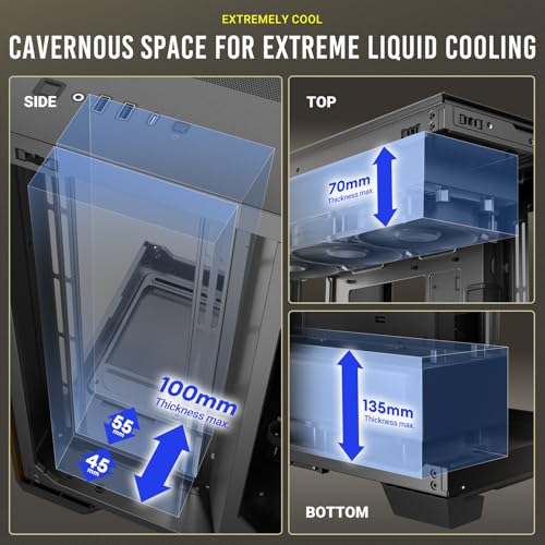 Image of Antec C8 Wood, Fans not Included, Wooden Front Panel, Dual-Chamber Layout, Type-C, 360mm Radiator Support, Seamless TG Front & Side Panels, RTX 40 Compatible, Full-Tower E-ATX PC Case
