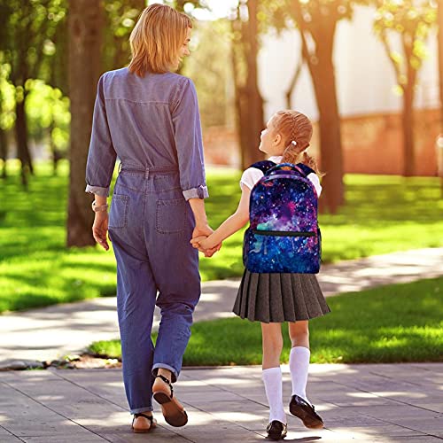 Sac à dos licorne galaxie pour ordinateur et école - 5