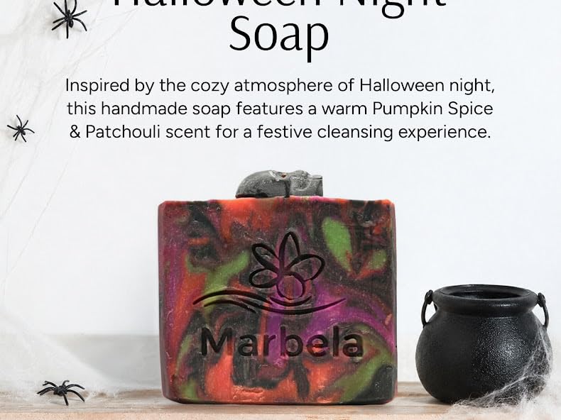 Marbela Halloween Night Face & Body Soap, Vegan, 3.5 oz image 2