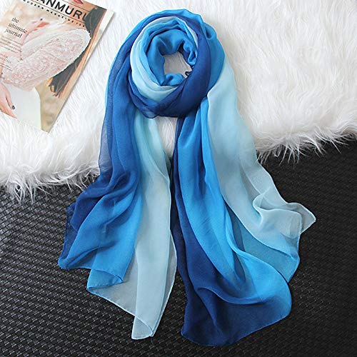 Minache Women Chiffon Long Scarf Fashion Summer Fall Beach Shawl Wrap2