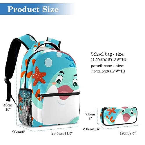 Cartables pour garçons et filles avec trousse à crayons intégrée