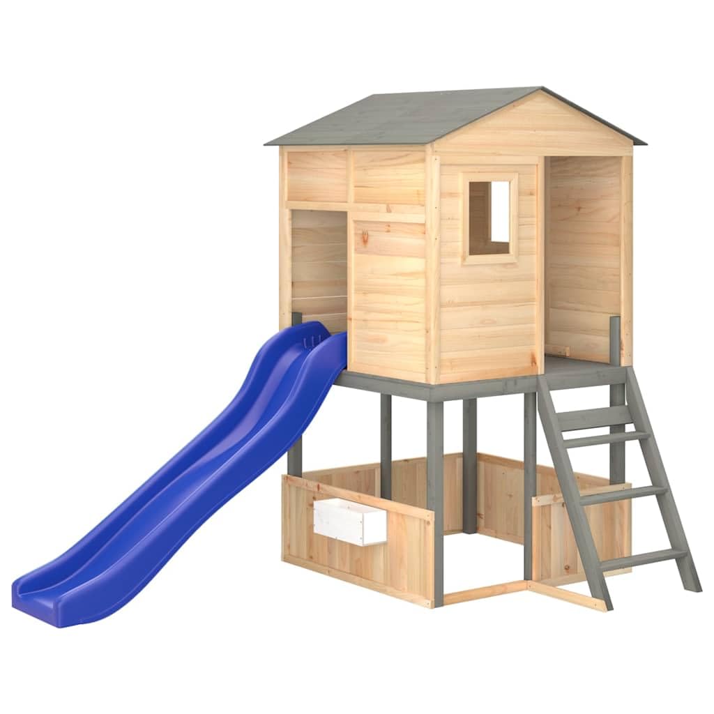 Genérico Parque Infantil de Exterior Madera Maciza de Abeto,Juegos y Juguetes,Estructuras para Juegos al Aire Libre,Columpios y estructuras de juegos-3145012