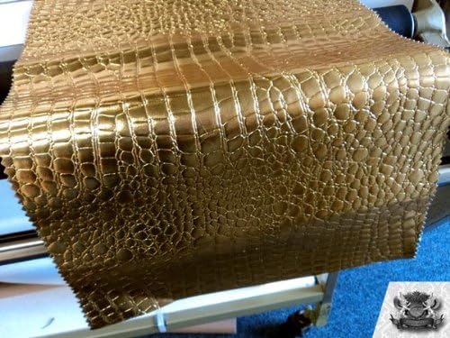 Miniatura 3 de Tela de tapicería de cuero falso de cocodrilo de vinilo de The Yard