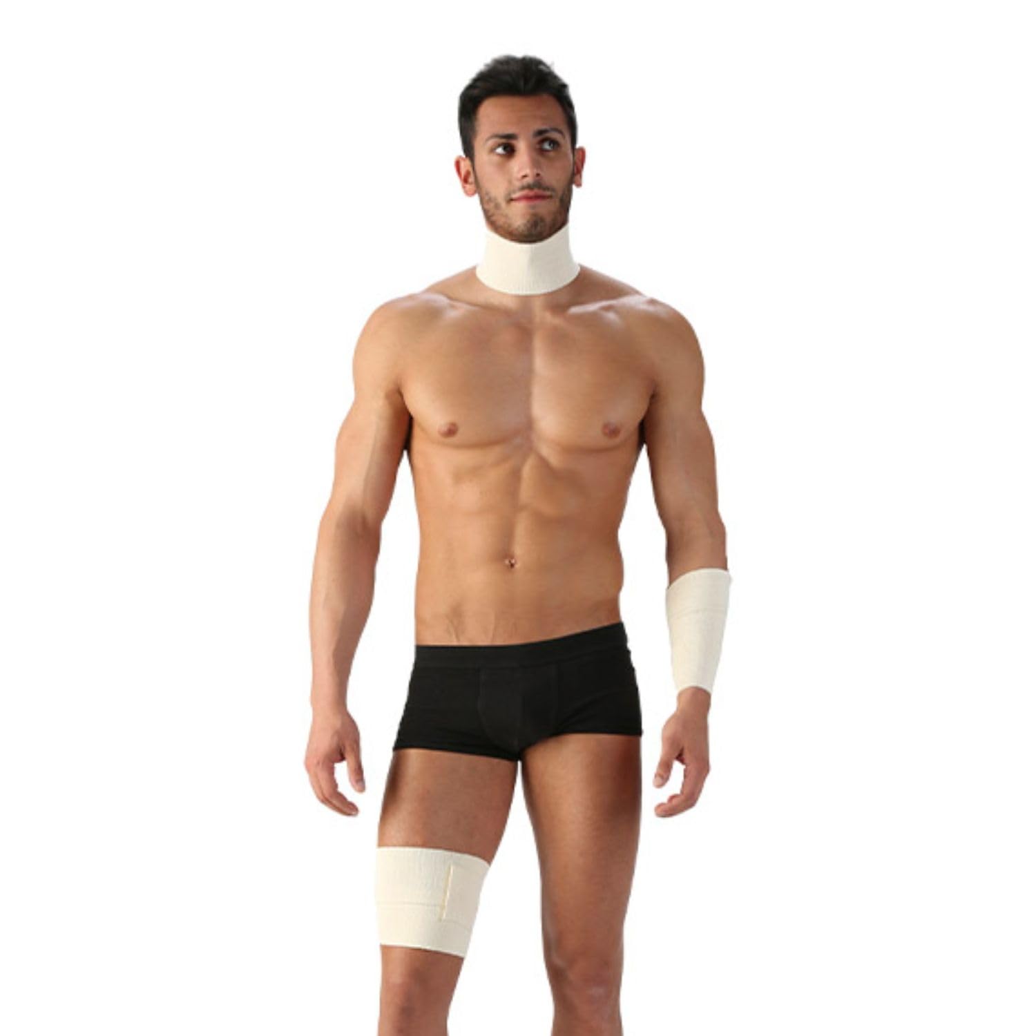 Kit de 3 bandas elásticas de 35 – 65 – 100 cm. Electromagnetoterapia – Muñequera para tendinitis de muñeca, codo para epicondilitis, brazaletes para piernas y cuello, dispositivo médico