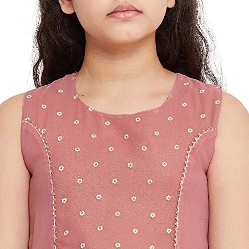 Image of StyloBug Girl's Sharara Set for Girls | Kurti Set for Girls | Polyester | Ethnic Wear | Sleeveless (2 to 16 Years)