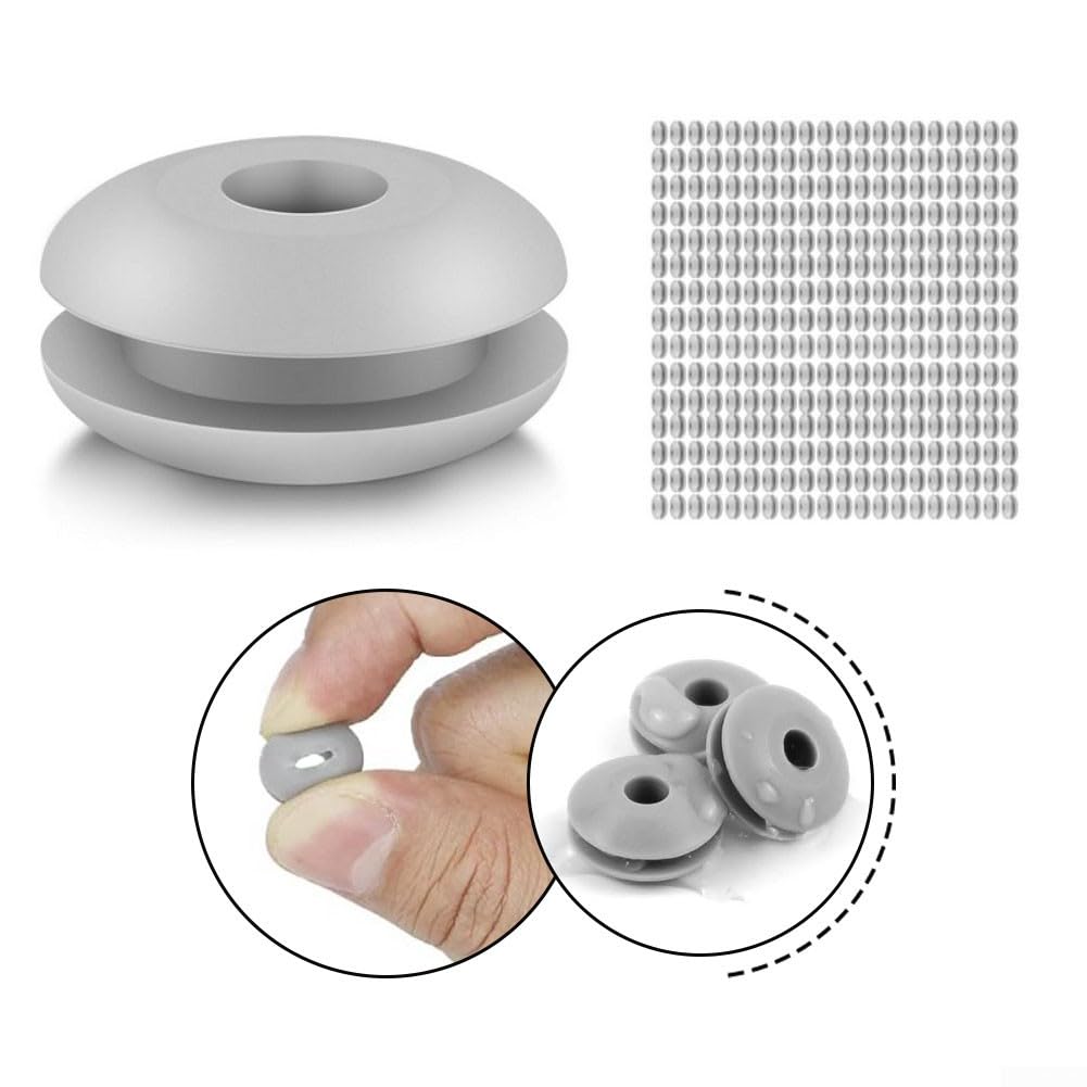 Occhielli in gomma per pali metallici da 1/8" e 5/32", confezione da 200, resistenti alle intemperie e all'umidità, per una maggiore protezione esterna
