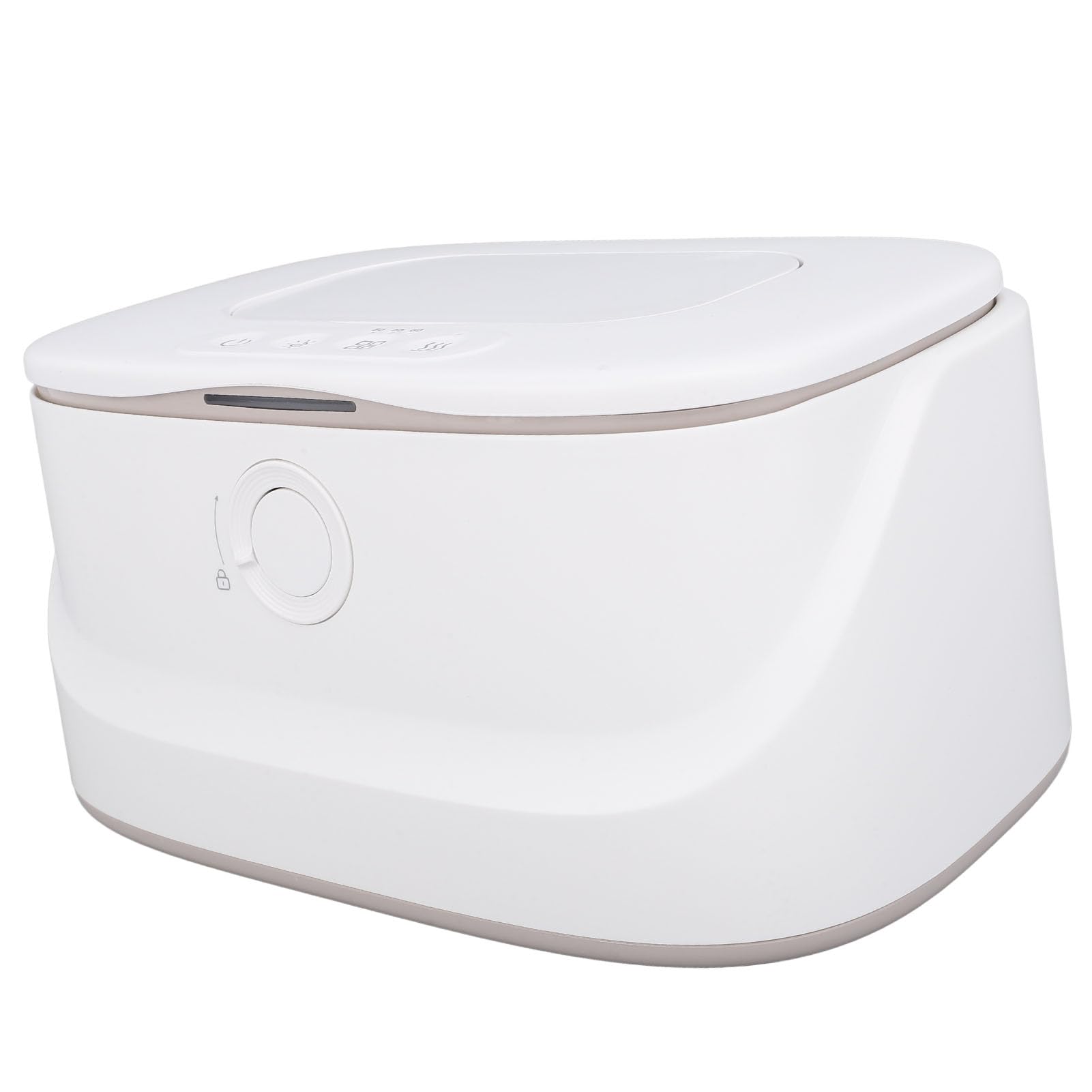 Réchauffeur de Lingettes pour bébé, Distributeur Chauffant de Lingettes Humides à Température Réglable de Grande capacité avec Veilleuse pour la sécurité et le Confort de bébé (WHITE)