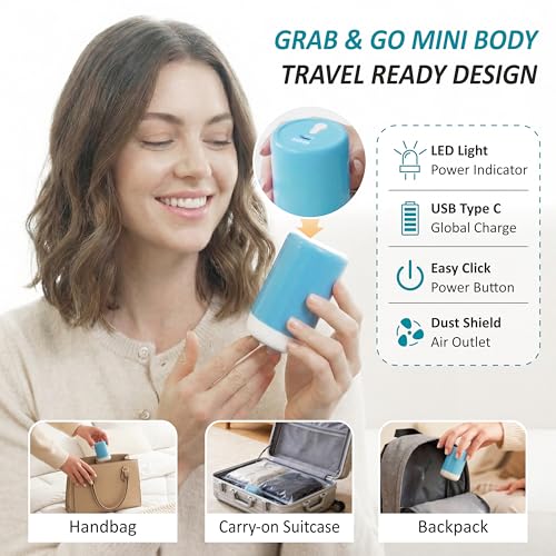 Image of Cozy Essential Travel Vacuum Storage Bags with Rechargeable Cordless USB Pump, Space Saver Bags for Luggage, Suitcase, Carry-On, for Clothes, Blankets, Bedding & Seasonal Storage,26 Combo