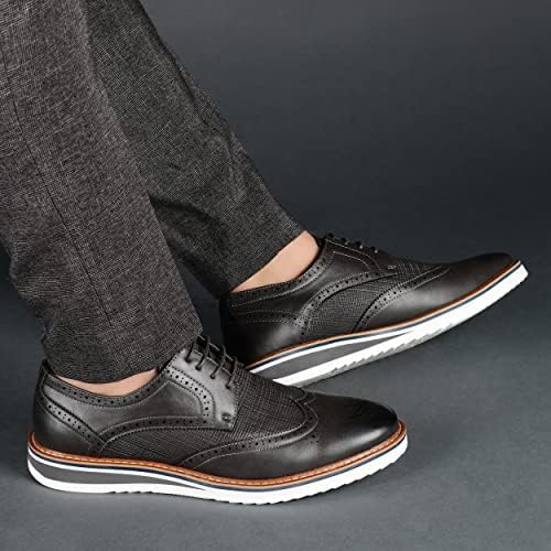 Vance Co. Mens Warrick Dress Shoe with EVA Outsole and Tru Comfort Foam Footbed, Black, 13 | Image 5