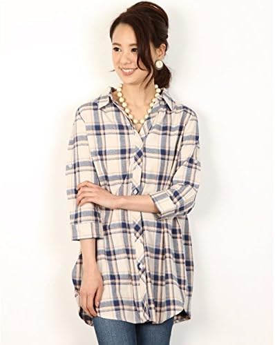 Amazon フェリーニ Fellini ネルチェックシャツ ベージュ ワンサイズ シャツ ブラウス 通販