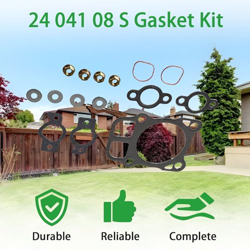 Image of 24 041 08-S Cylinder Head Gasket Kit Replacement for Kohler CH22 CH23 CH24 CH20 CH21 25HP Engines 2484102S, 24 841 40-S, 2404140S 24 841 01-S, 24 041 02-S